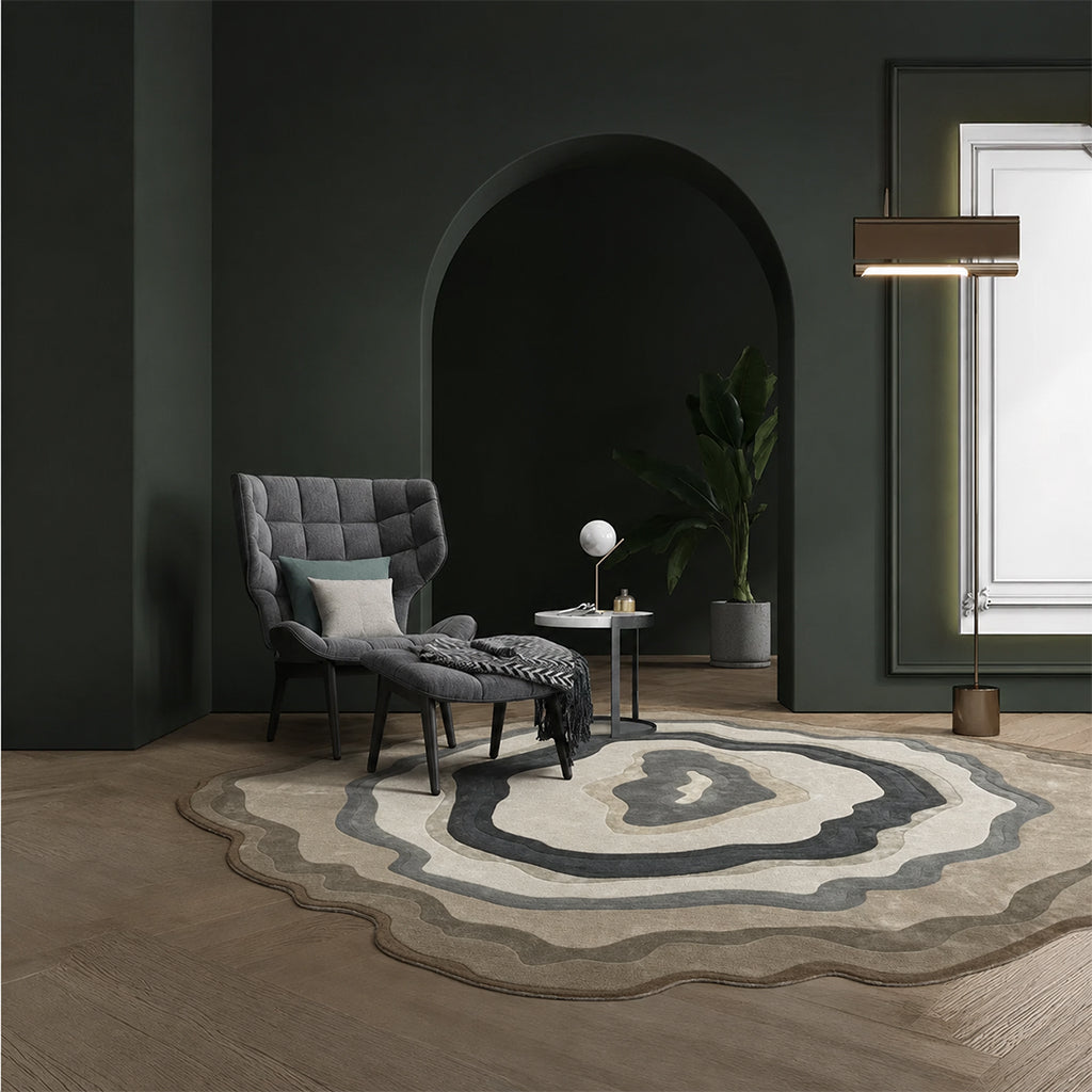 Pre-order 55 Days Delivery D300 Cm Ondine Hand Tufted Acrylic Carpet  NR-057-300