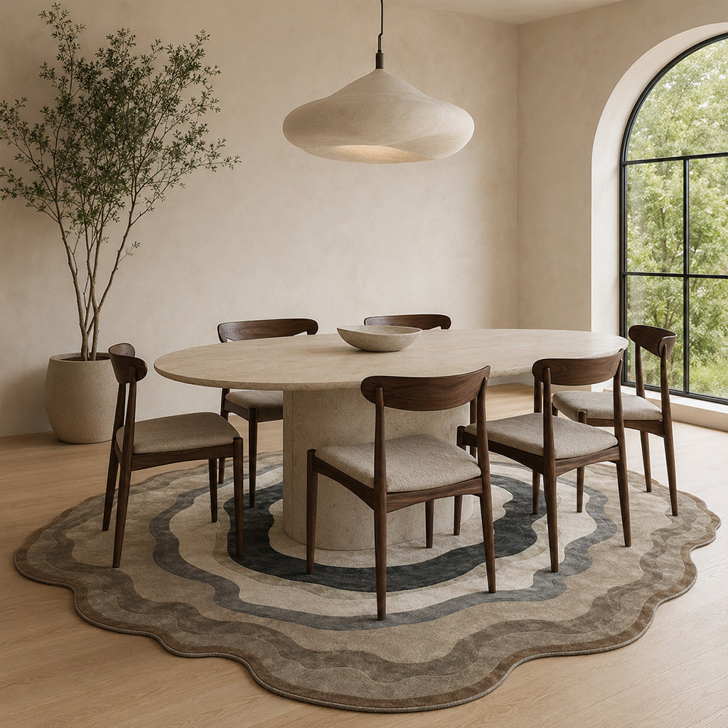 Pre-order 55 Days Delivery D300 Cm Ondine Hand Tufted Acrylic Carpet  NR-057-300