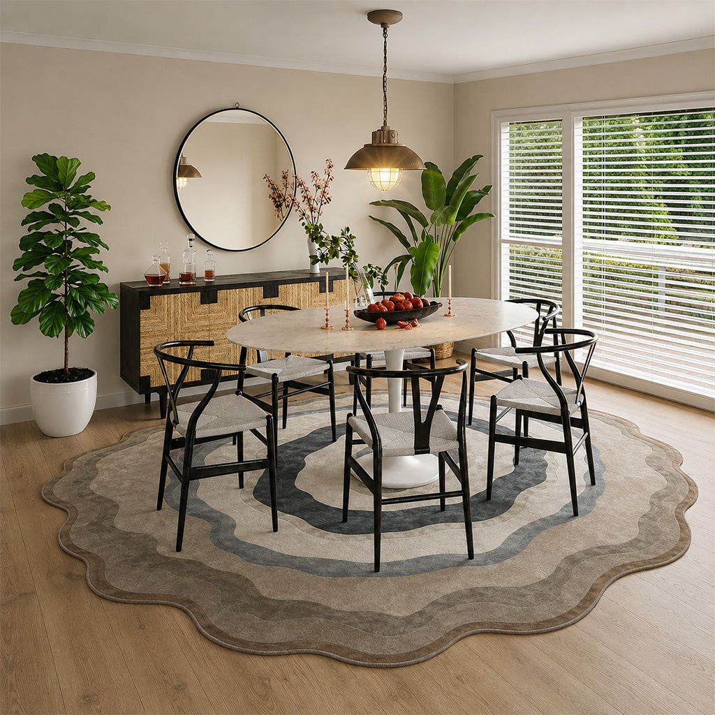 Pre-order 55 Days Delivery D450 Cm Ondine Hand Tufted Acrylic Carpet  NR-057-450