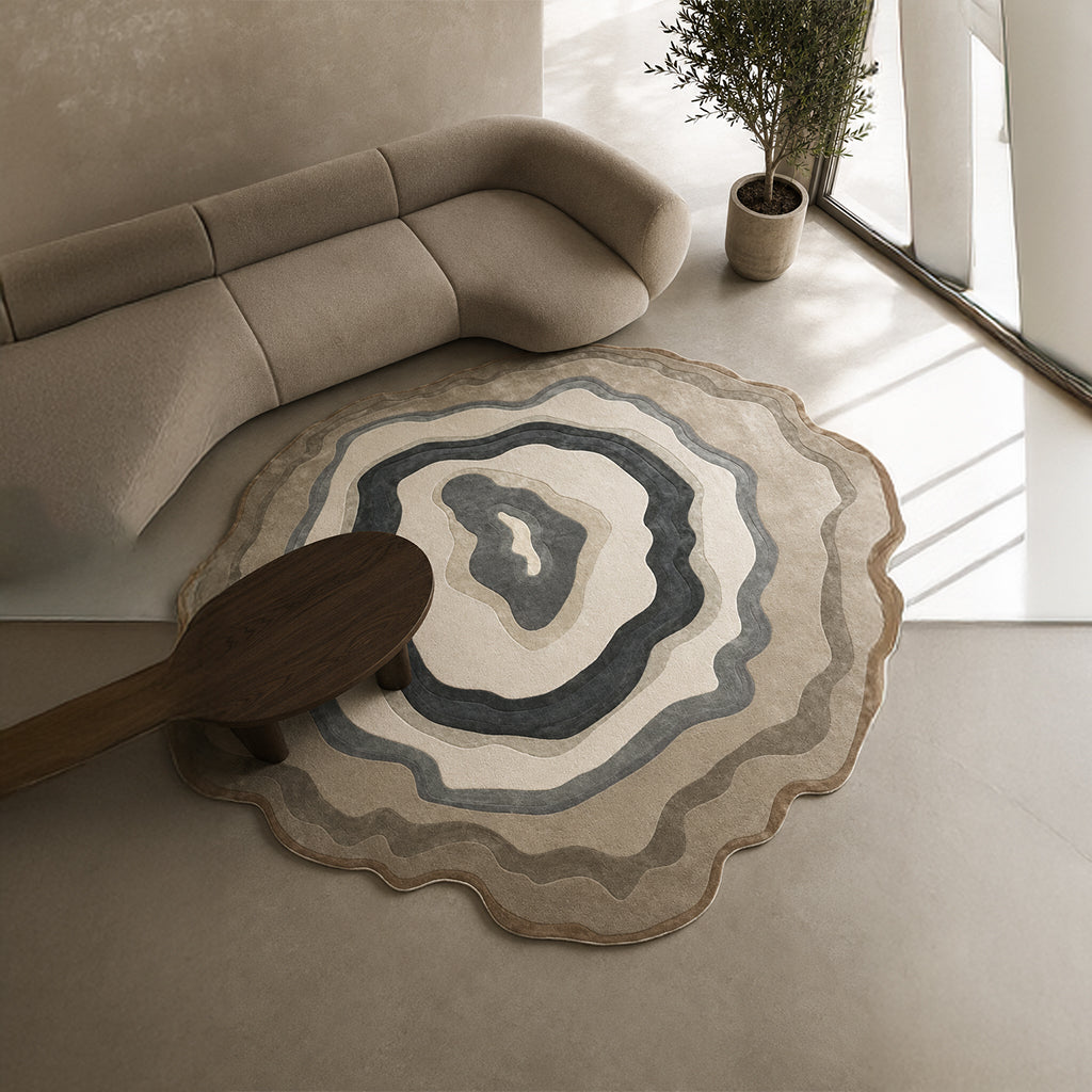 Pre-order 55 Days Delivery D450 Cm Ondine Hand Tufted Acrylic Carpet  NR-057-450