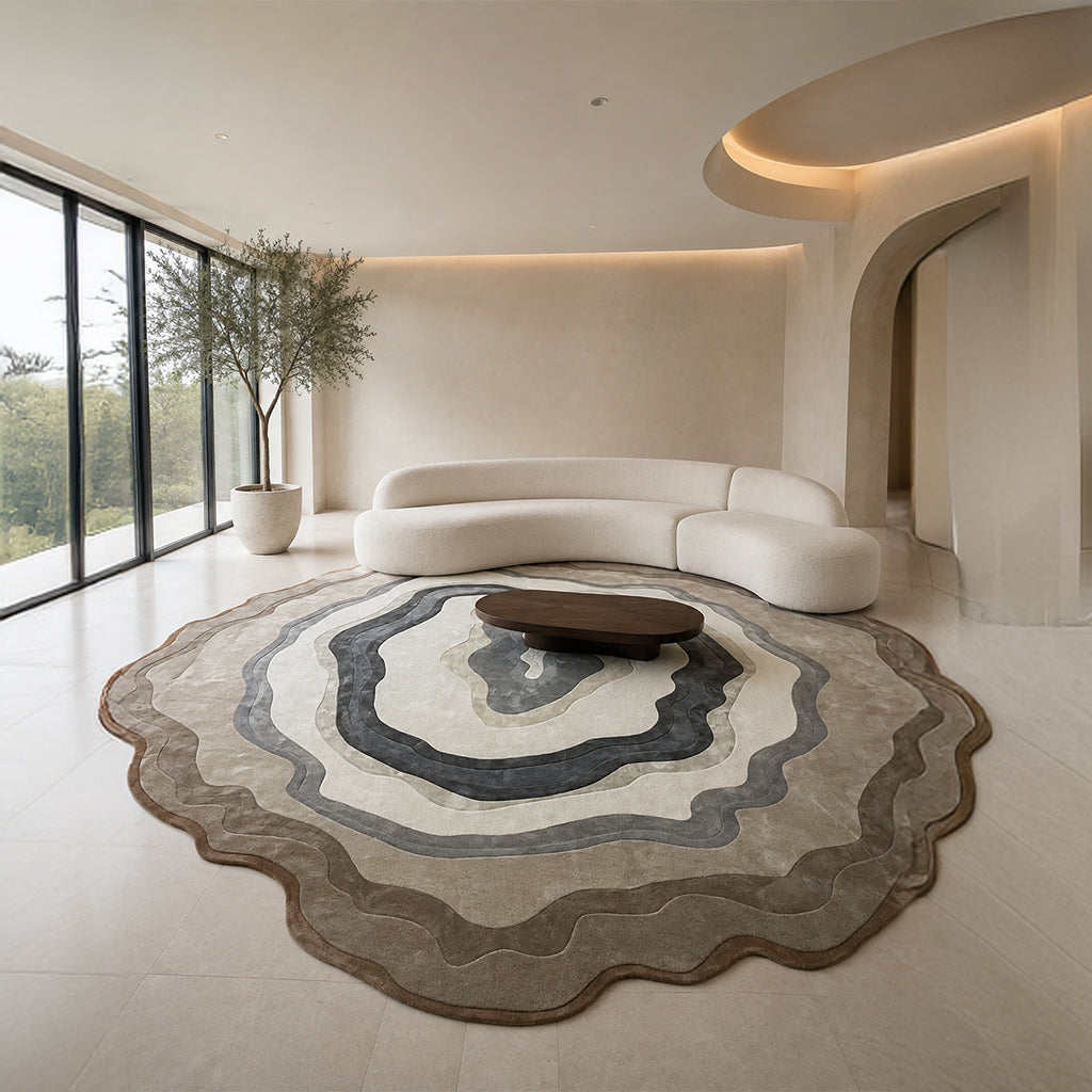 Pre-order 55 Days Delivery D450 Cm Ondine Hand Tufted Acrylic Carpet  NR-057-450