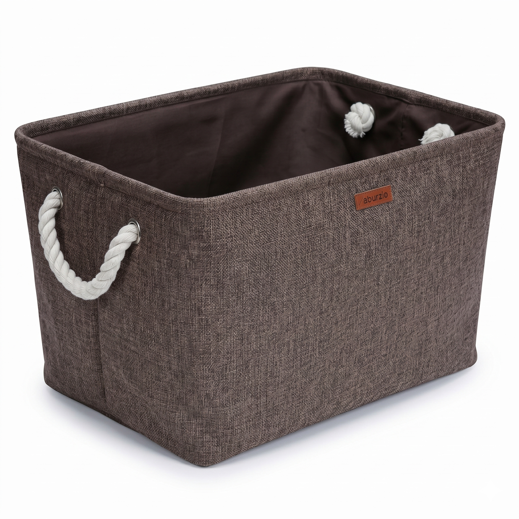 BEACON Ofoot storage basket in natural woven material with handles, ideal for organization and storage in home or office.