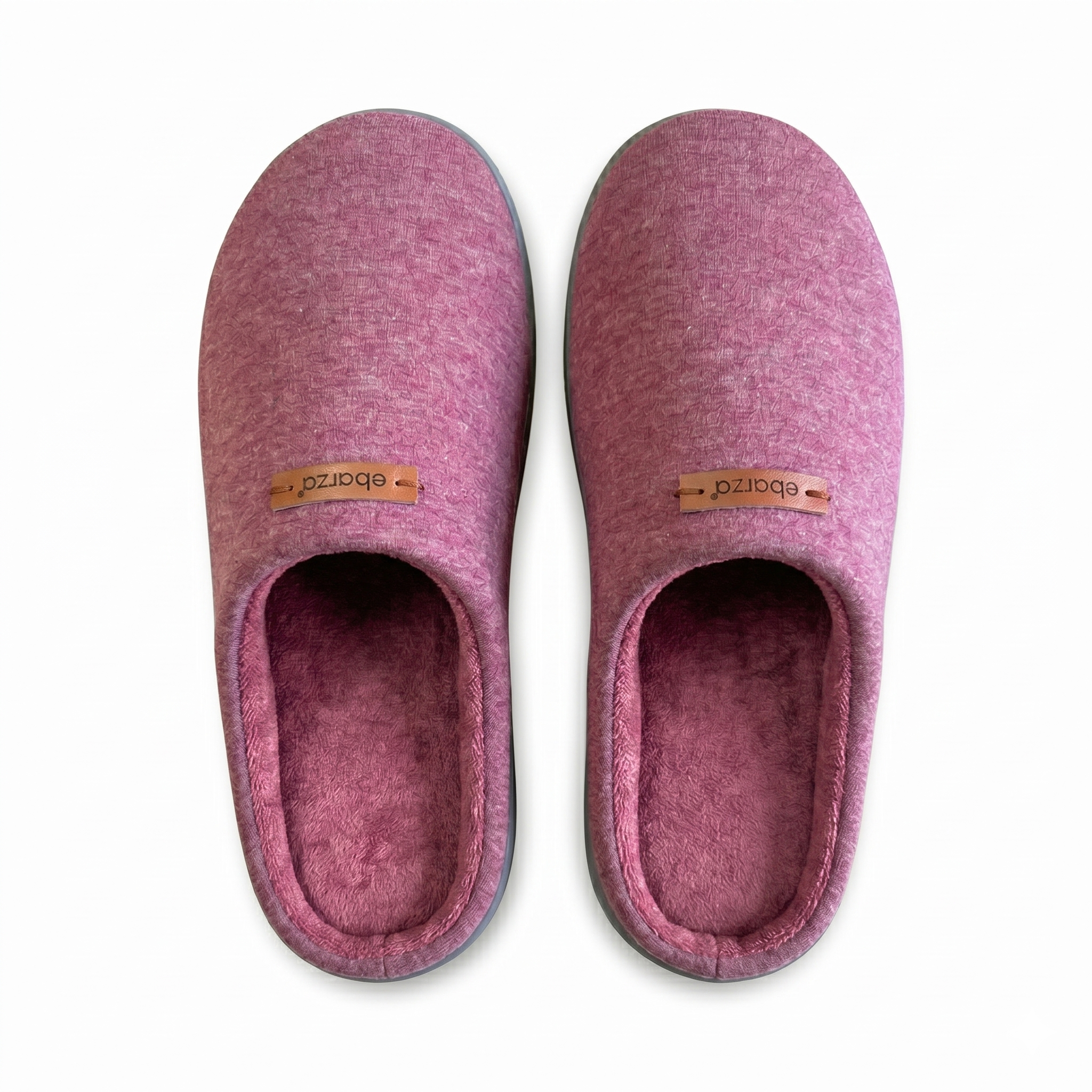 Pink Ofoot women’s slippers by BEACON, model SL004, featuring soft fabric and comfortable slip-on design for casual wear.