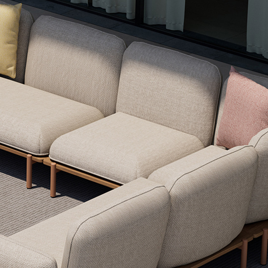 Pre-order 25 Days Delivery PILLOW CENTRAL SINGLE MODULE,WITH ALU SEAT RIM KC8804B07TEX -  Outdoor Sofas - ebarza Furniture UAE | Shop Modern Furniture in Abu Dhabi & Dubai - مفروشات ايبازرا في الامارات | تسوق اثاث عصري وديكورات مميزة في دبي وابوظبي