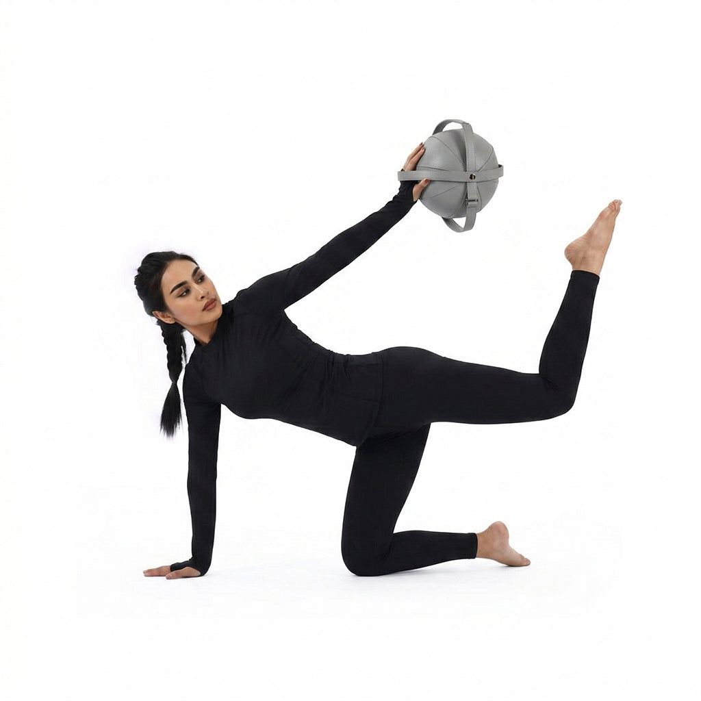 PVC leather gym body ball by BEACON ZDDG, durable PVC material for fitness and core exercises.