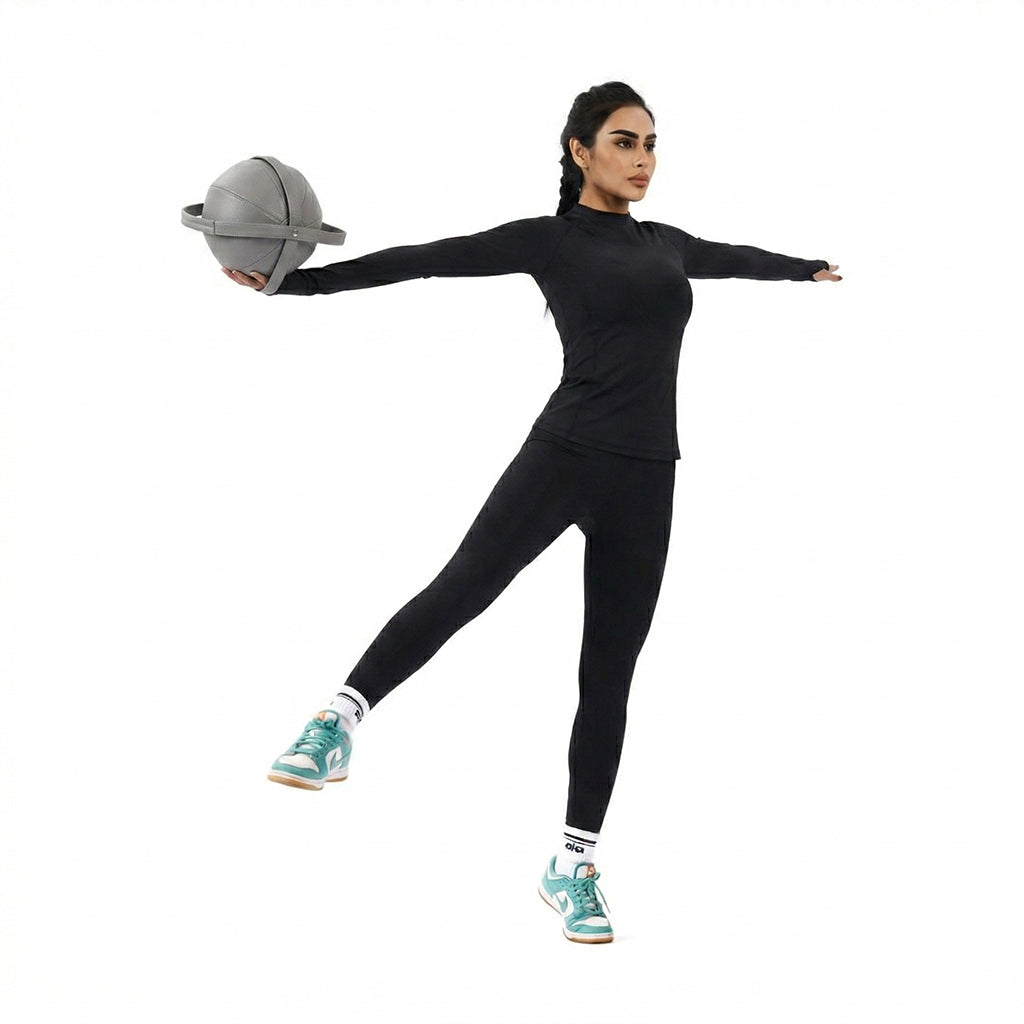 PVC leather body exercise ball from BEACON's Lunara collection, designed for gym workouts and fitness training.