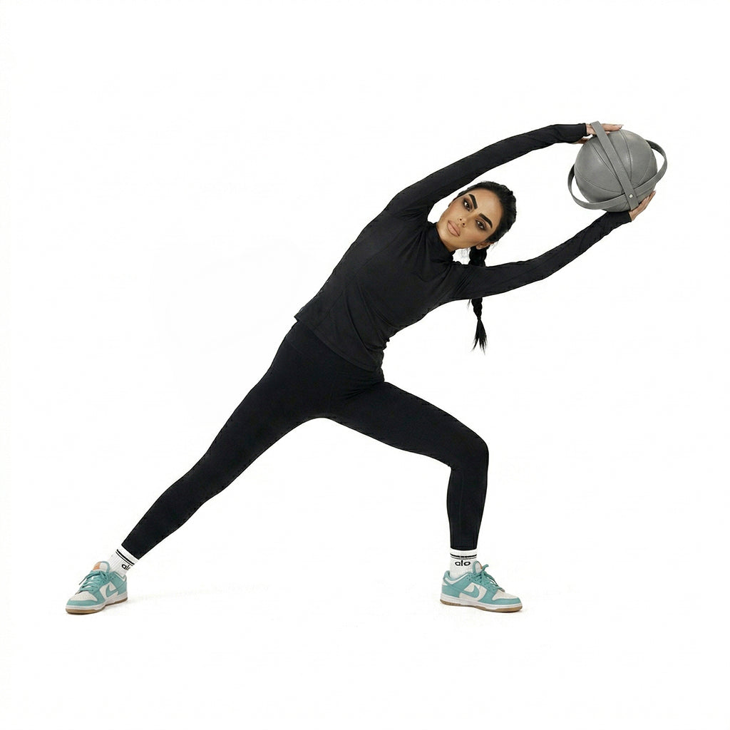BEACON PVC leather body ball for gym workouts, ZD-XTQ model, durable fitness equipment for core training.