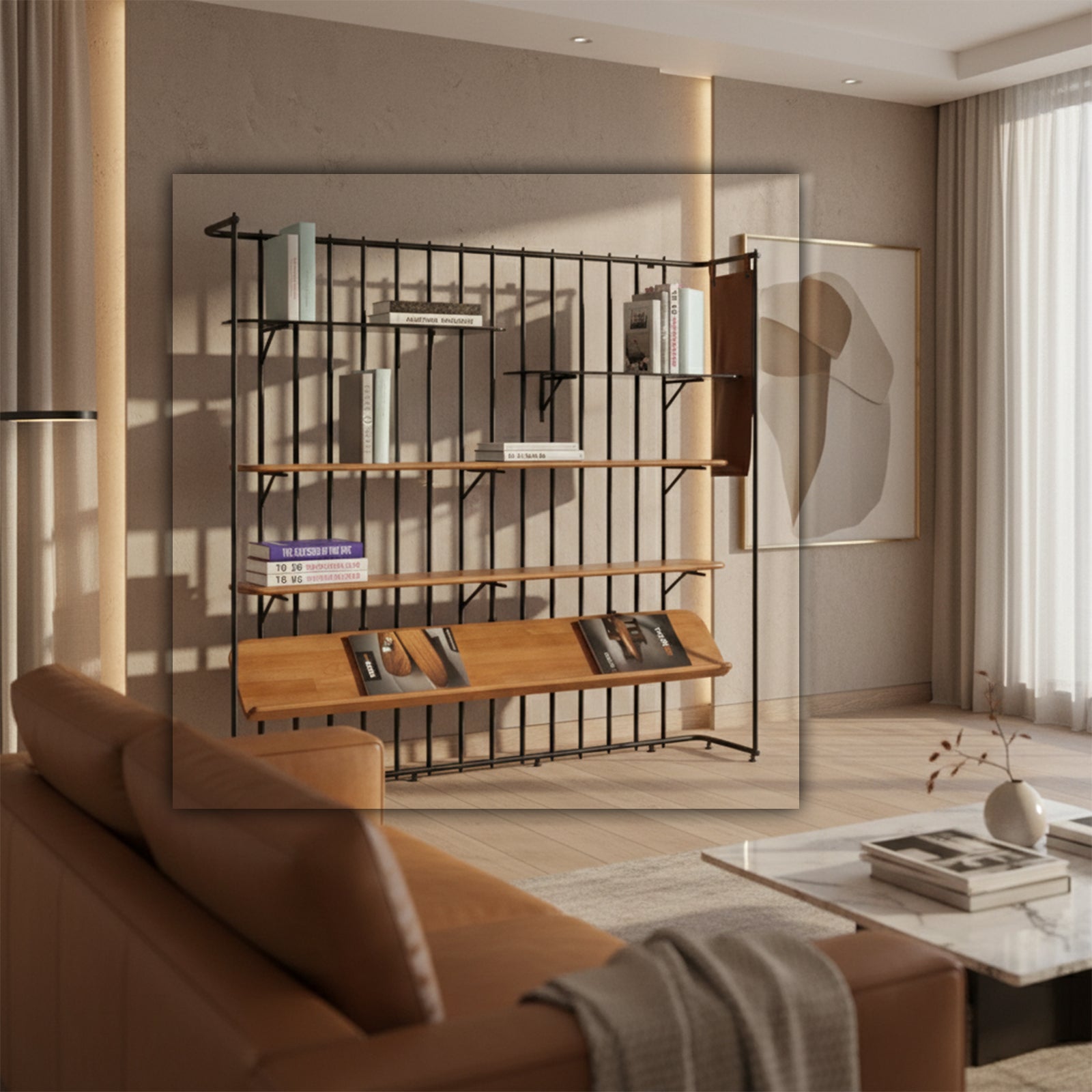 Pars Bookcase PB-001 -  Bookcases - ebarza Furniture UAE | Shop Modern Furniture in Abu Dhabi & Dubai - مفروشات ايبازرا في الامارات | تسوق اثاث عصري وديكورات مميزة في دبي وابوظبي