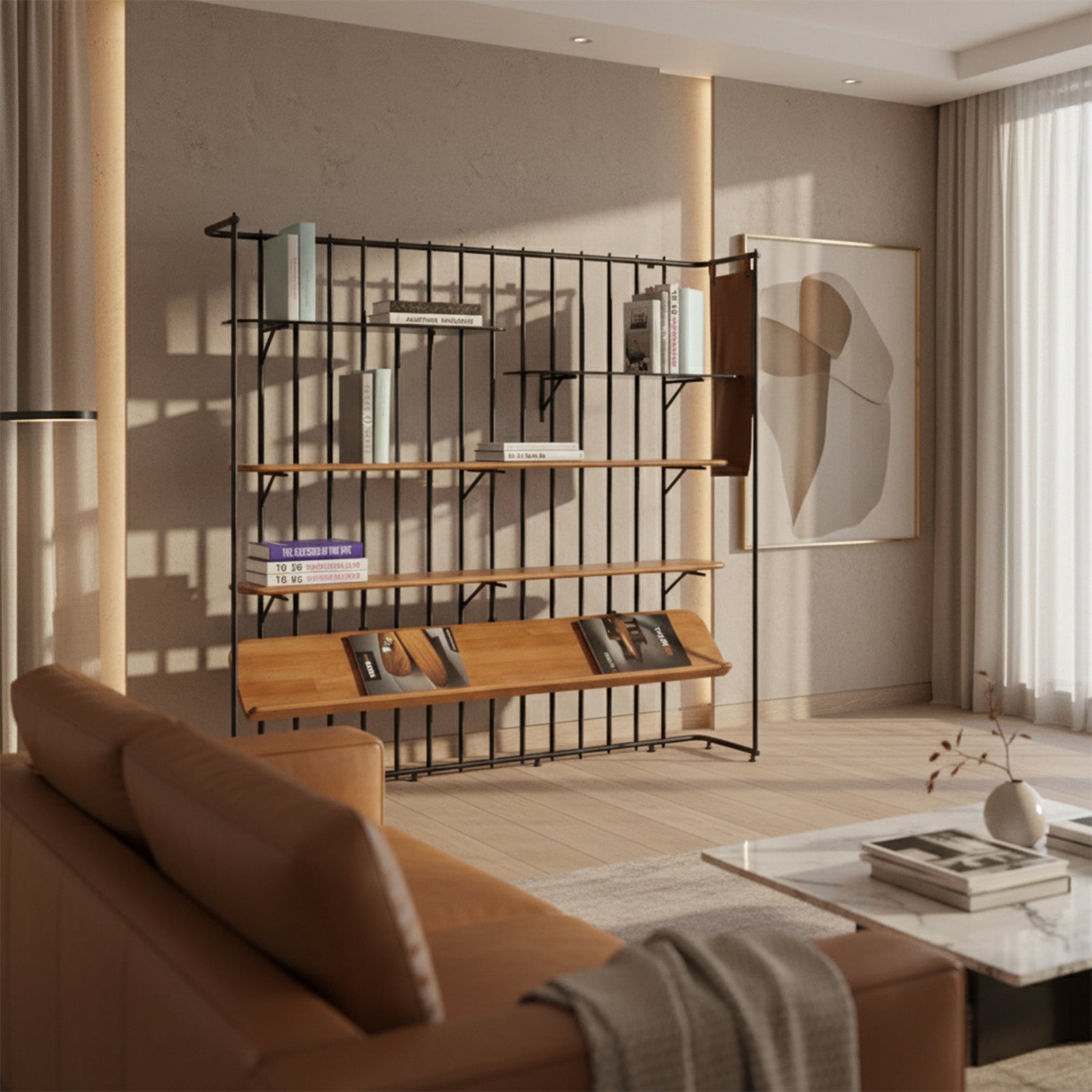 Pars Bookcase PB-001 -  Bookcases - ebarza Furniture UAE | Shop Modern Furniture in Abu Dhabi & Dubai - مفروشات ايبازرا في الامارات | تسوق اثاث عصري وديكورات مميزة في دبي وابوظبي