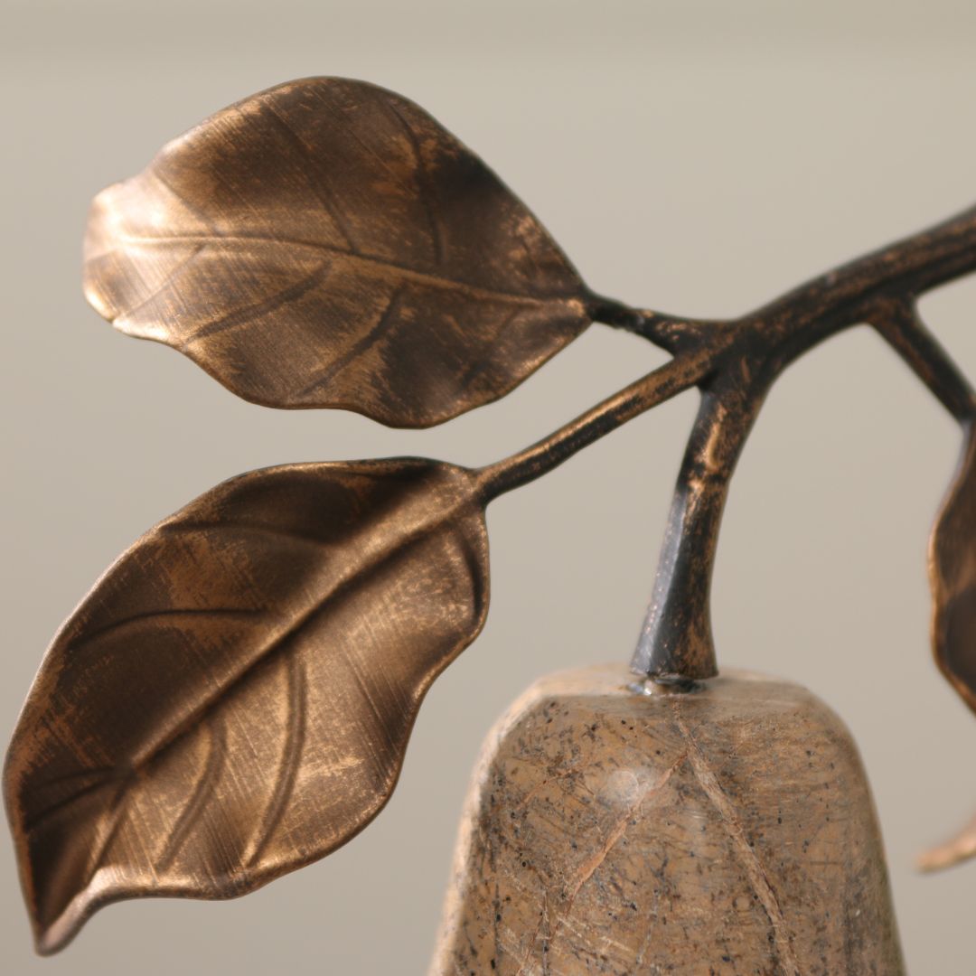 Pre-order 15 Days Delivery Pear Sculpture KA5167B -  Home Decor Figurines - ebarza Furniture UAE | Shop Modern Furniture in Abu Dhabi & Dubai - مفروشات ايبازرا في الامارات | تسوق اثاث عصري وديكورات مميزة في دبي وابوظبي