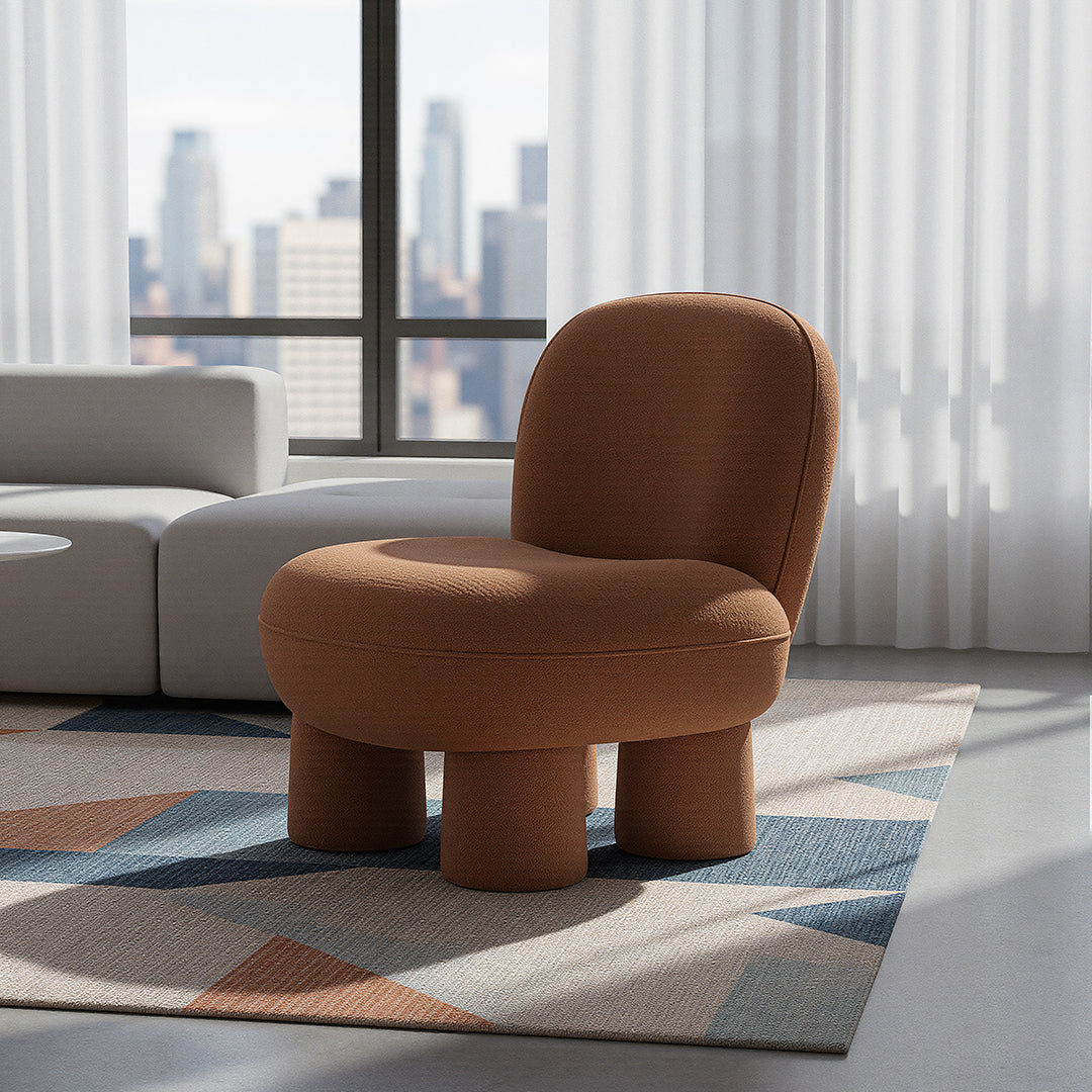 Pebble Lounge Chair  MZ7639 -  Lounge Chairs - ebarza Furniture UAE | Shop Modern Furniture in Abu Dhabi & Dubai - مفروشات ايبازرا في الامارات | تسوق اثاث عصري وديكورات مميزة في دبي وابوظبي