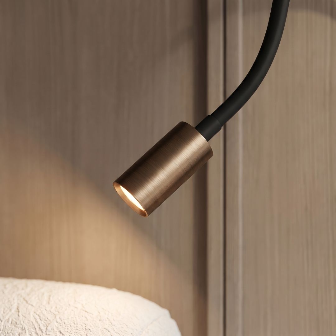 Tail Hotel Style Headboard/ Wall Reading Lamp Tail-Ez-WL(S)-28AB