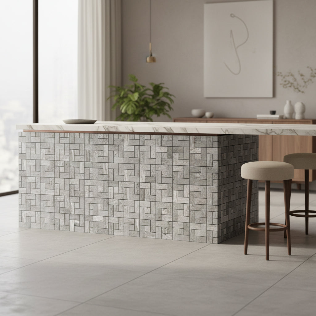 Pre-order 15 Days Delivery MARBLE MOSAIC Wallpanels JM250624 -  Wall Panels - ebarza Furniture UAE | Shop Modern Furniture in Abu Dhabi & Dubai - مفروشات ايبازرا في الامارات | تسوق اثاث عصري وديكورات مميزة في دبي وابوظبي