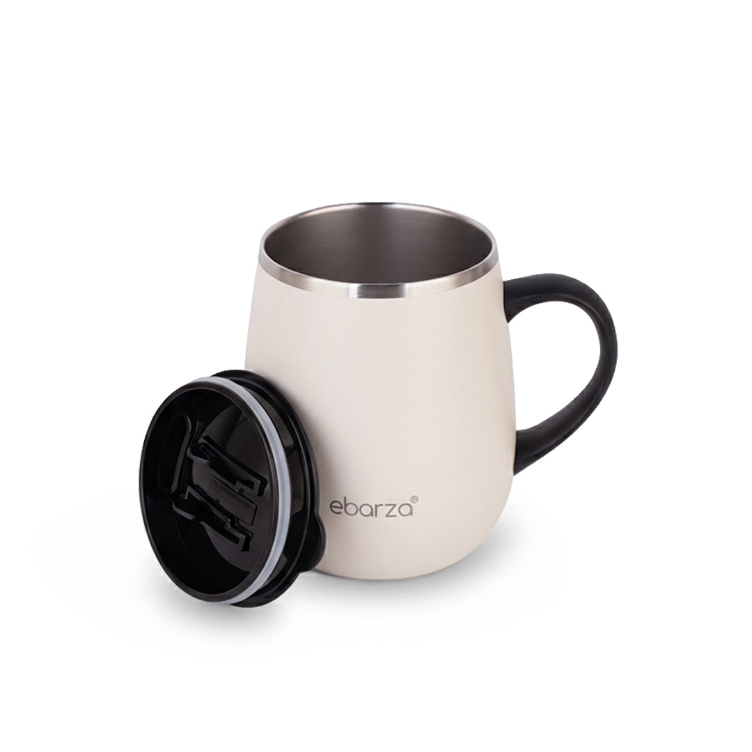 Pre-order 15 Days Delivery Arid White Travel Mug 460 ML AL001TM16WH -  Drinkware - ebarza Furniture UAE | Shop Modern Furniture in Abu Dhabi & Dubai - مفروشات ايبازرا في الامارات | تسوق اثاث عصري وديكورات مميزة في دبي وابوظبي