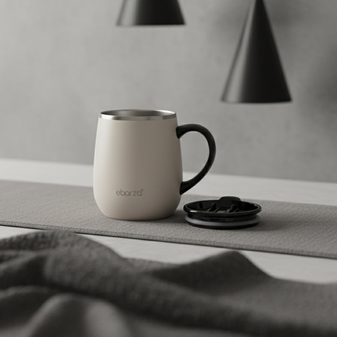 Pre-order 15 Days Delivery Arid White Travel Mug 460 ML AL001TM16WH -  Drinkware - ebarza Furniture UAE | Shop Modern Furniture in Abu Dhabi & Dubai - مفروشات ايبازرا في الامارات | تسوق اثاث عصري وديكورات مميزة في دبي وابوظبي