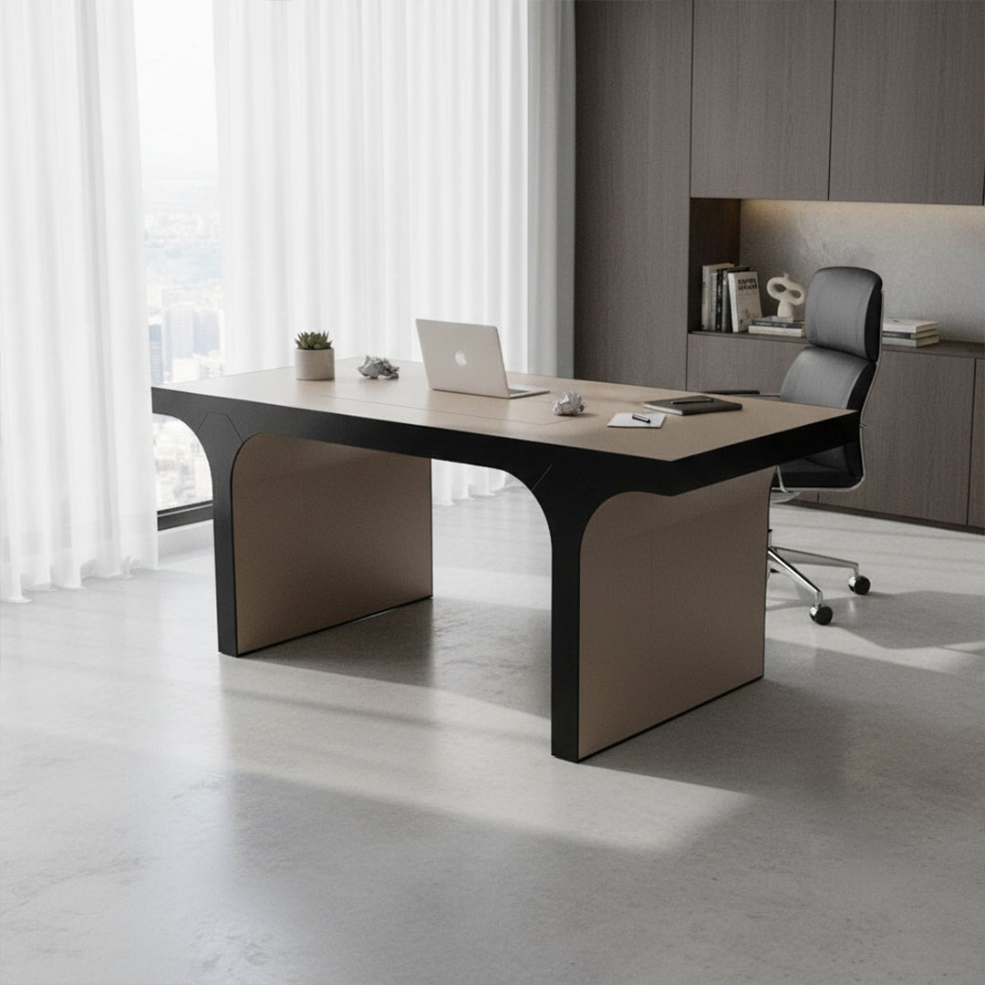 Pre-order 35 Days Delivery Microfiber leather Desk OD-A231 -  Office Desks - ebarza Furniture UAE | Shop Modern Furniture in Abu Dhabi & Dubai - مفروشات ايبازرا في الامارات | تسوق اثاث عصري وديكورات مميزة في دبي وابوظبي