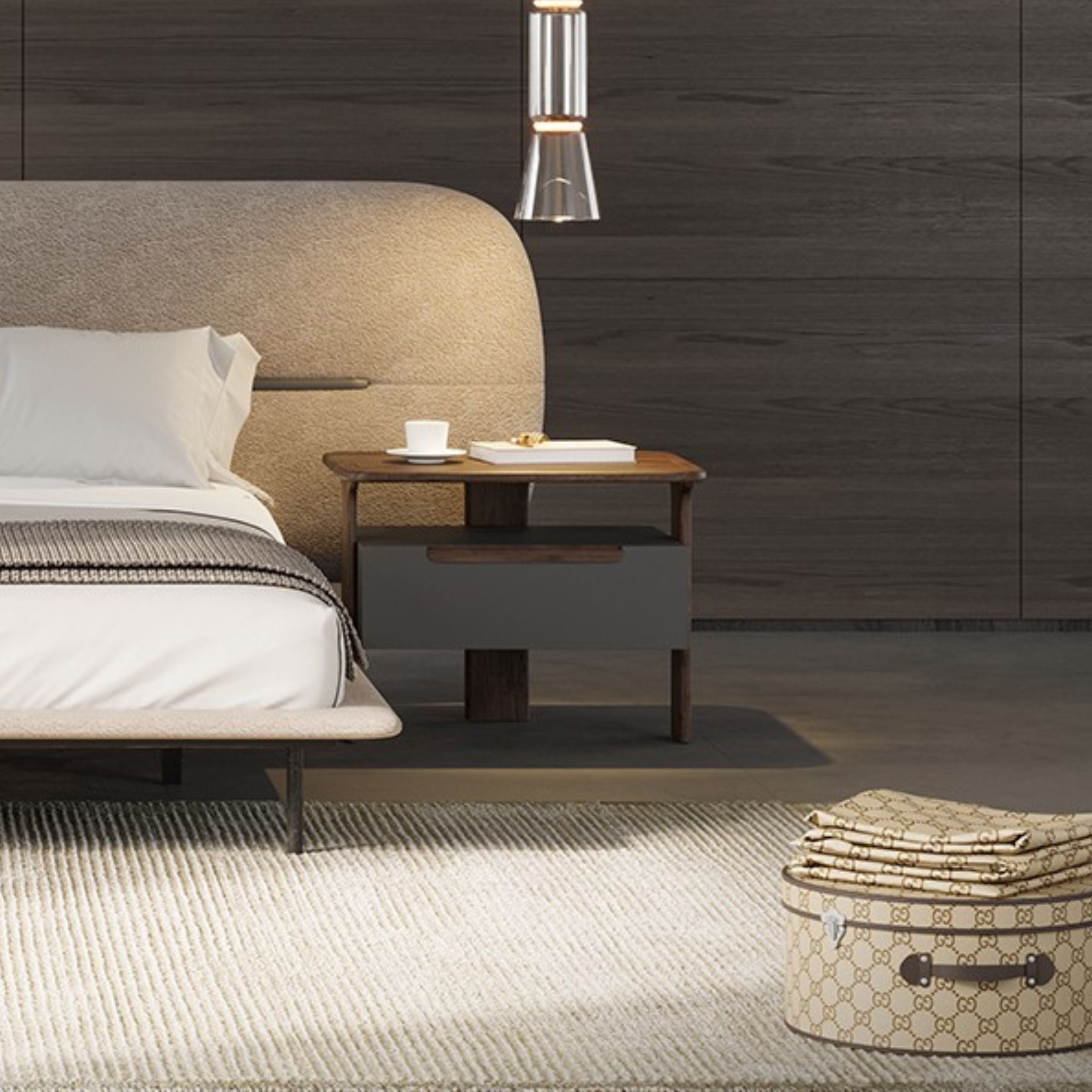 Lova Kingsize Bedstead YOLVA-BS -  Bedsteads | سرير بحجم كينج لوفا - ebarza Furniture UAE | Shop Modern Furniture in Abu Dhabi & Dubai - مفروشات ايبازرا في الامارات | تسوق اثاث عصري وديكورات مميزة في دبي وابوظبي