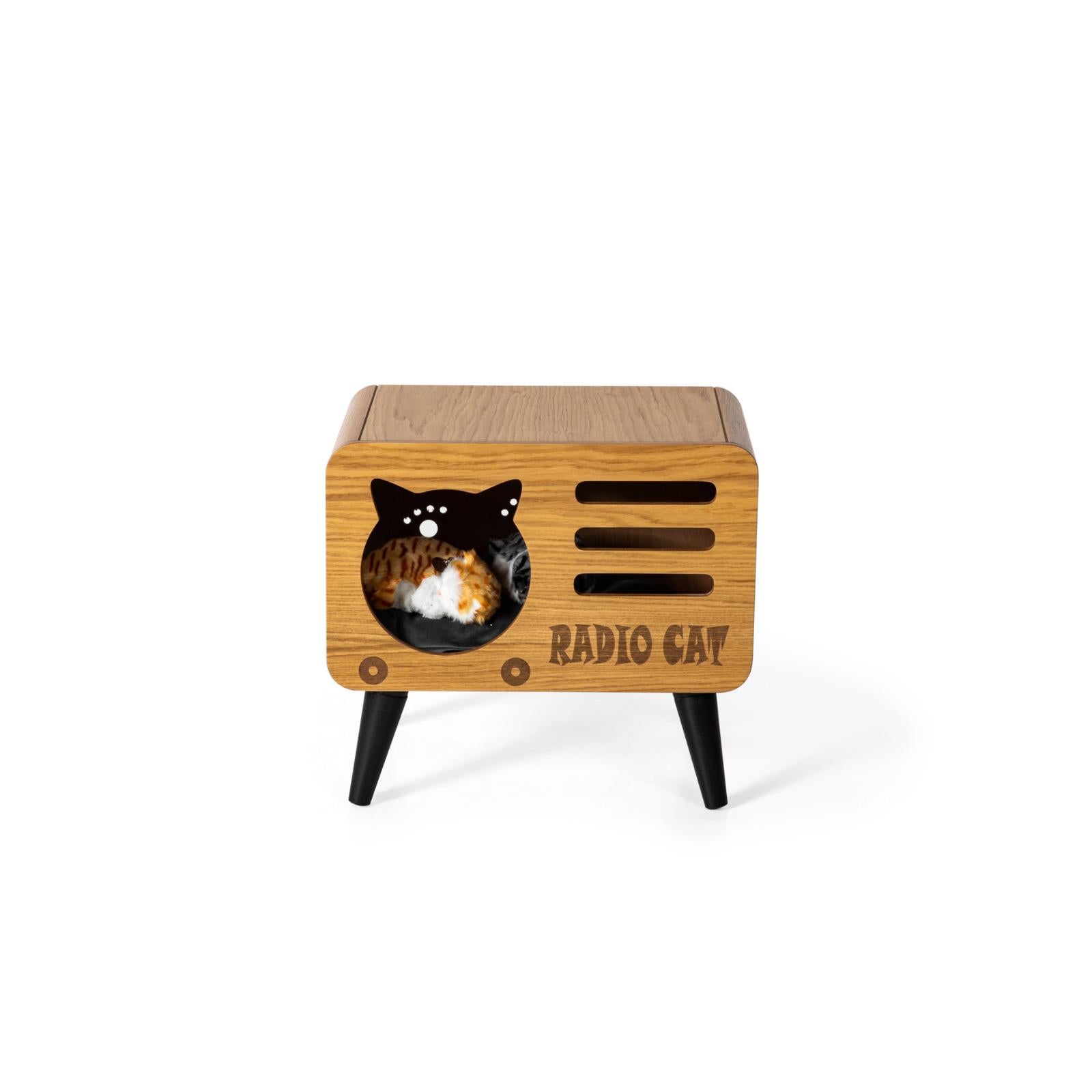 Cat house & Vintage Radio Coffee Table HW-RCS1CT -  Side Tables | طاولة قهوة راديو كات - ebarza Furniture UAE | Shop Modern Furniture in Abu Dhabi & Dubai - مفروشات ايبازرا في الامارات | تسوق اثاث عصري وديكورات مميزة في دبي وابوظبي