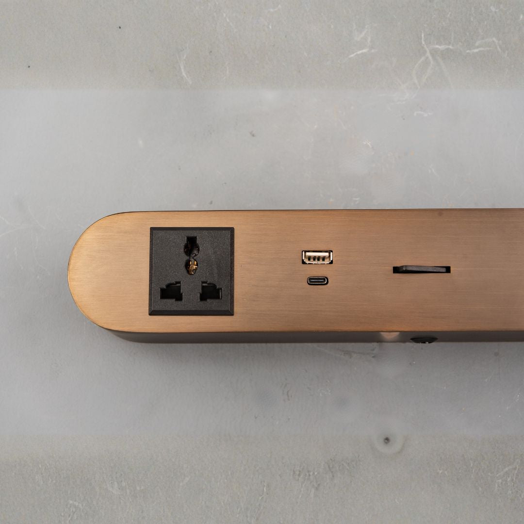 BEACON hotel style wall reading lamp with sleek design, mounted on a headboard, ideal for bedside or wall reading lighting.