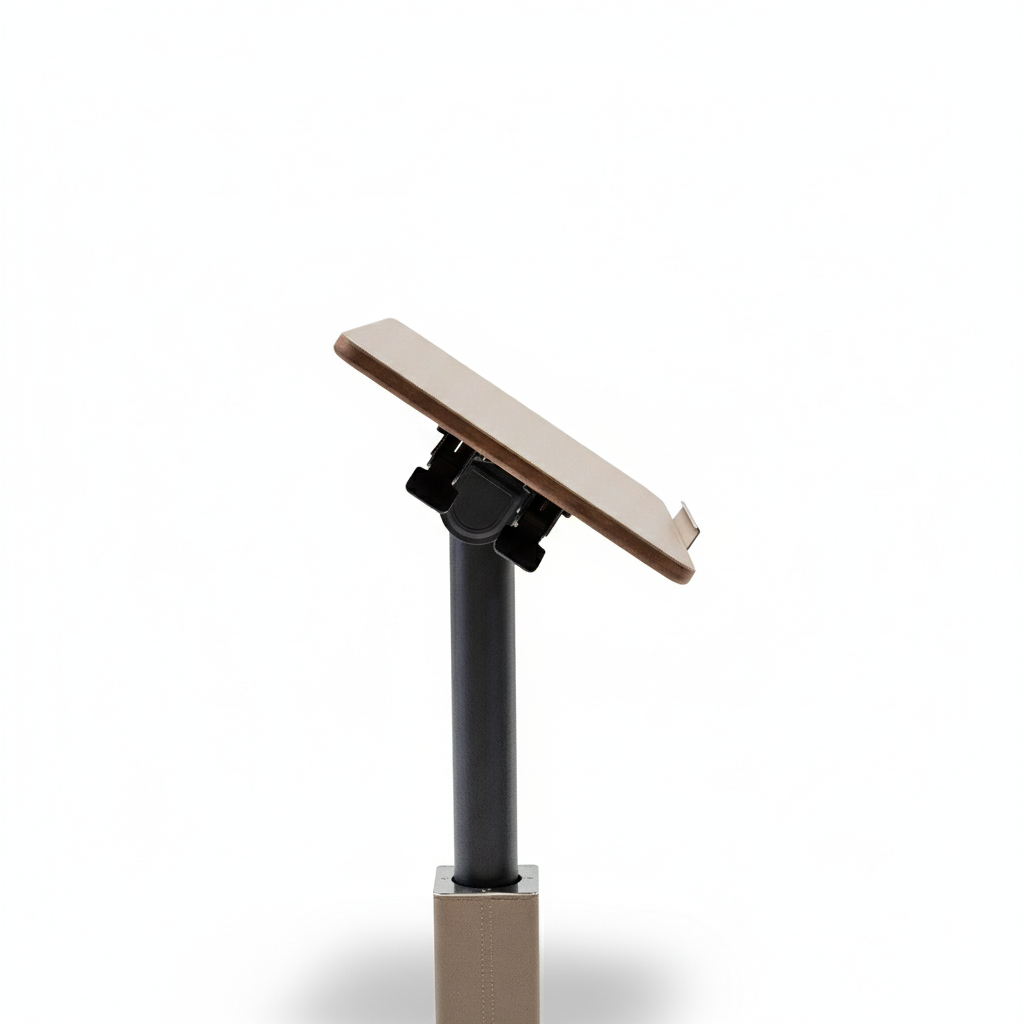 BEACON Rise Lifting Platform Side Table BNY-637 with adjustable height and modern design, shown in a contemporary living space.