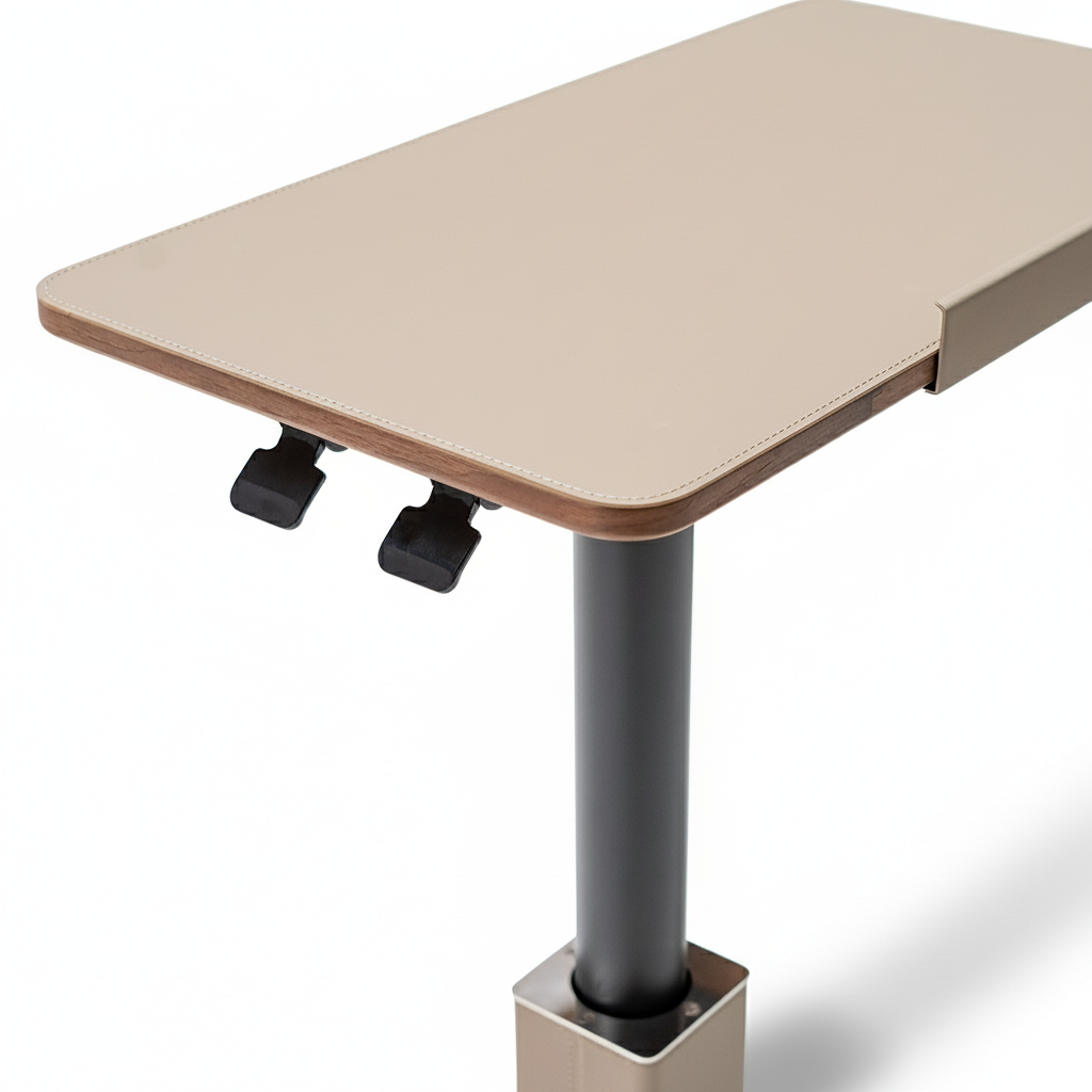 BEACON Rise Lifting Platform Side Table BNY-637 with adjustable height and modern design, shown in a stylish room setting.