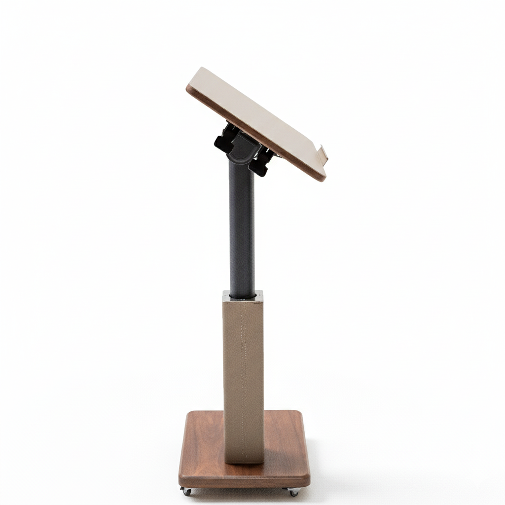 BEACON Rise Lifting Platform Side Table BNY-637 with adjustable height and modern design, shown in a stylish living room setting.
