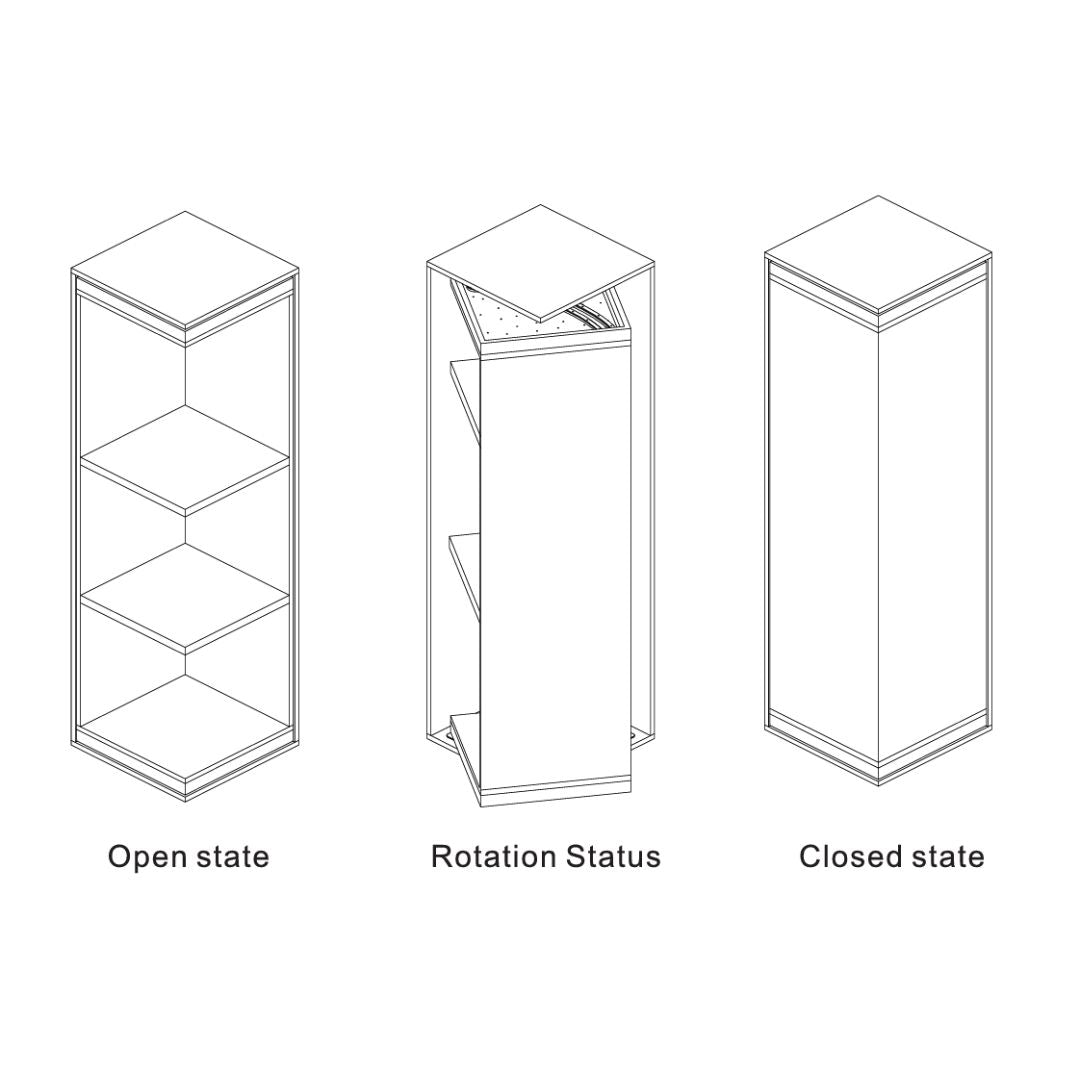 Rotating Cabinet System Hardware W-A312