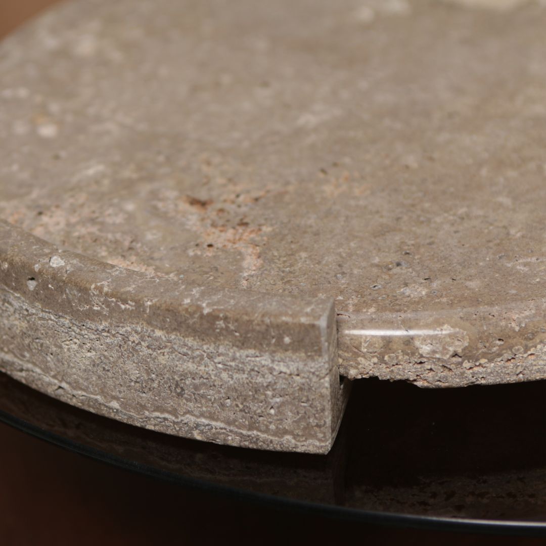 Pre-order 15 Days Delivery Round WAM BEIGE Marble Tray KC5041 -  Trays - ebarza Furniture UAE | Shop Modern Furniture in Abu Dhabi & Dubai - مفروشات ايبازرا في الامارات | تسوق اثاث عصري وديكورات مميزة في دبي وابوظبي