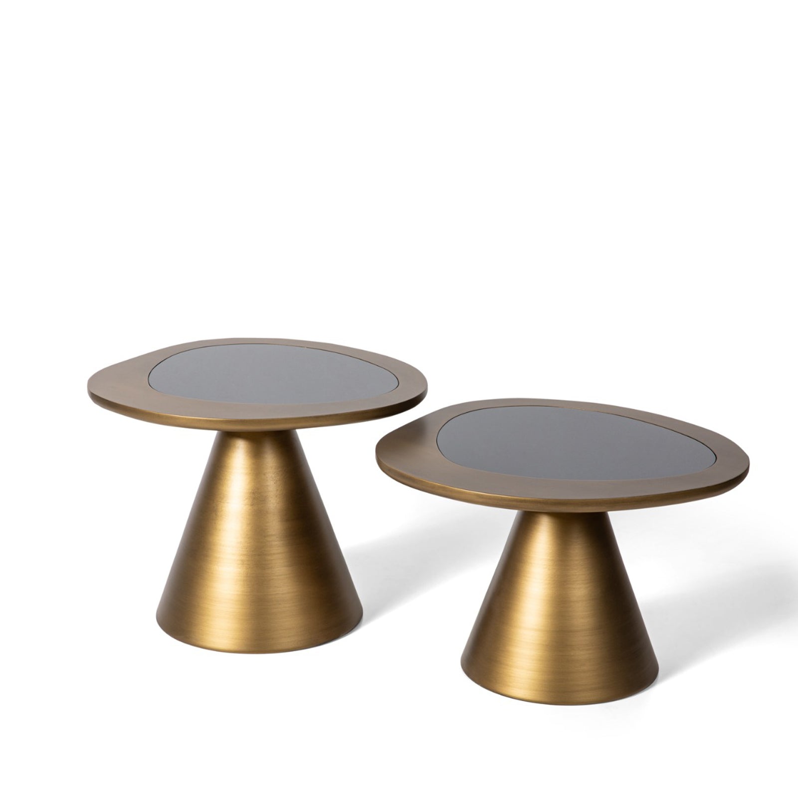 Set Of 2 Rust Brass Coffee Table HW-RBS2CT -  Coffee Tables | طقم من 2 طاولة قهوة نحاسية رست - ebarza Furniture UAE | Shop Modern Furniture in Abu Dhabi & Dubai - مفروشات ايبازرا في الامارات | تسوق اثاث عصري وديكورات مميزة في دبي وابوظبي
