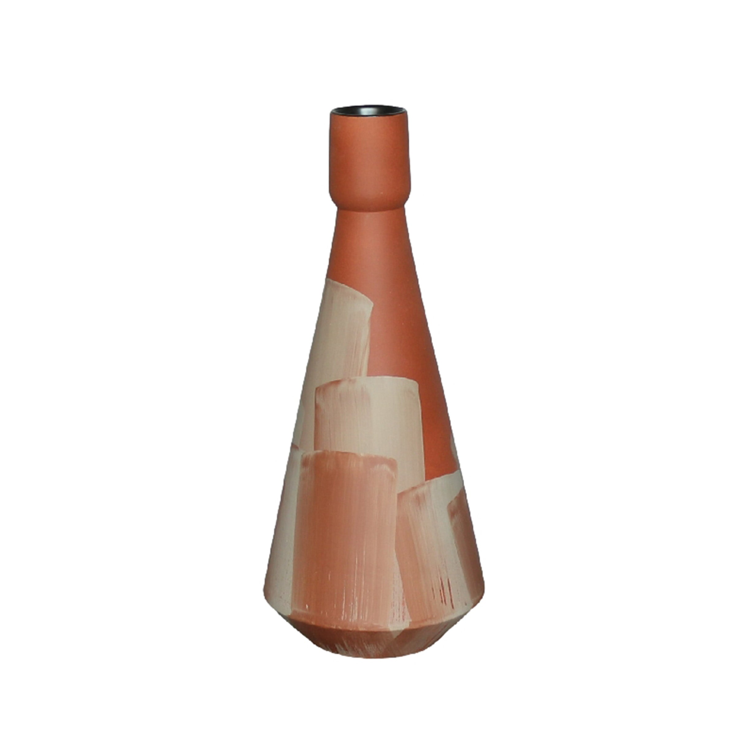 Earthy Chic Brown Textured  Vase S20561 -B -  Vases | مزهرية ترابية أنيقة باللون البني - ebarza Furniture UAE | Shop Modern Furniture in Abu Dhabi & Dubai - مفروشات ايبازرا في الامارات | تسوق اثاث عصري وديكورات مميزة في دبي وابوظبي