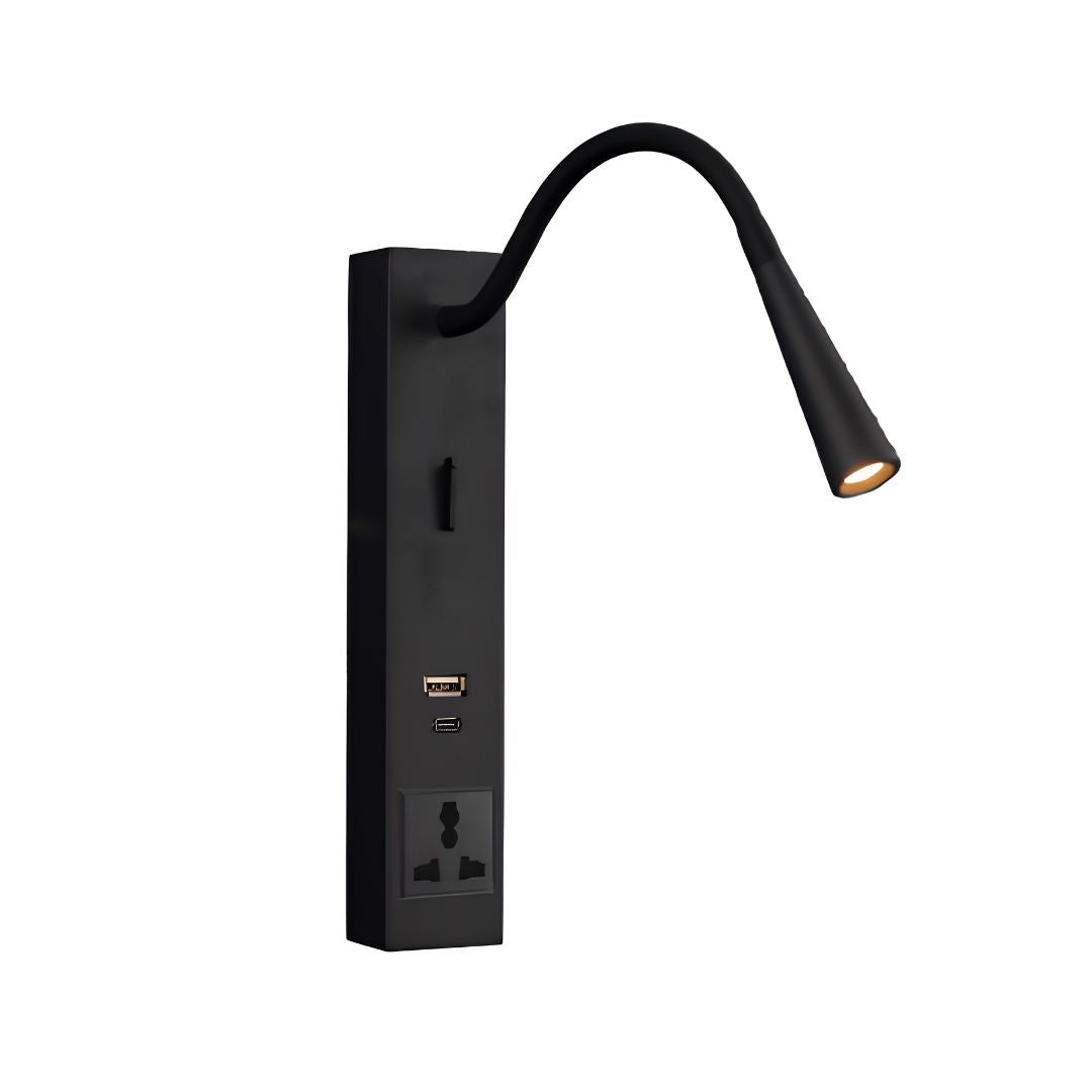 Sage Hotel Style Headboard/ Wall Reading Lamp Sage-Ez-WL(A)-02BK
