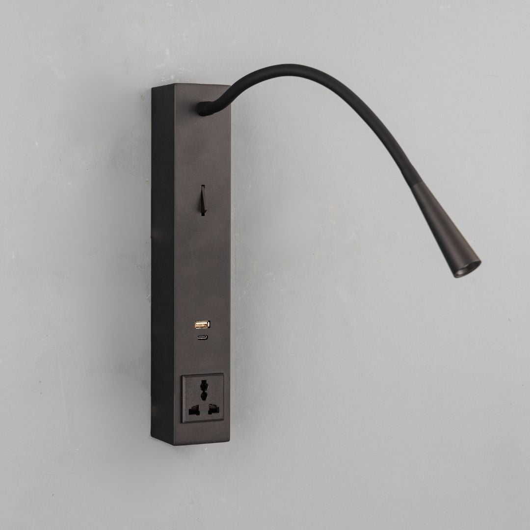 Sage Hotel Style Headboard/ Wall Reading Lamp Sage-Ez-WL(A)-02BK -  Wall Lamps - ebarza Furniture UAE | Shop Modern Furniture in Abu Dhabi & Dubai - مفروشات ايبازرا في الامارات | تسوق اثاث عصري وديكورات مميزة في دبي وابوظبي