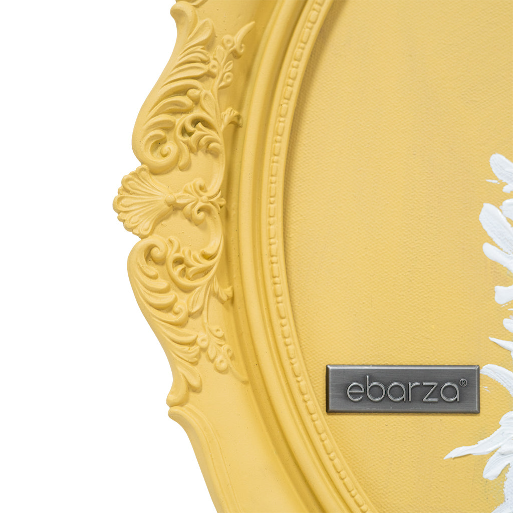 Handmade wall painting by BEACON, 35x38cm artwork featuring detailed artistic design for salon decor.