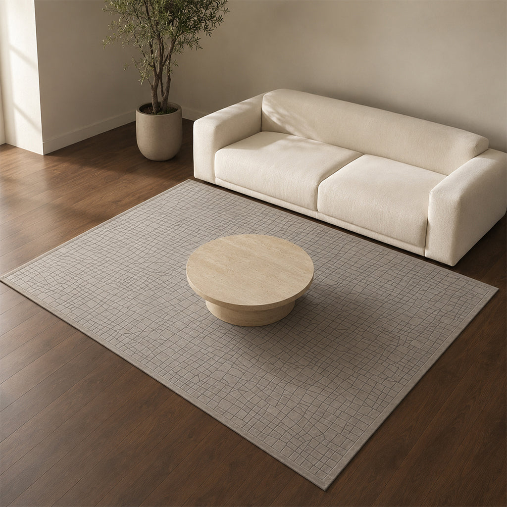 Pre-order 55 Days Delivery 230X160 Cm Sienna Cobblestone Hand Tufted Acrylic Carpet NR-006-2316