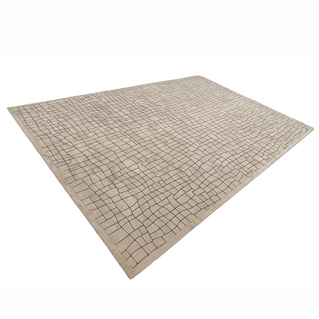 Pre-order 55 Days Delivery 230X160 Cm Sienna Cobblestone Hand Tufted Acrylic Carpet NR-006-2316