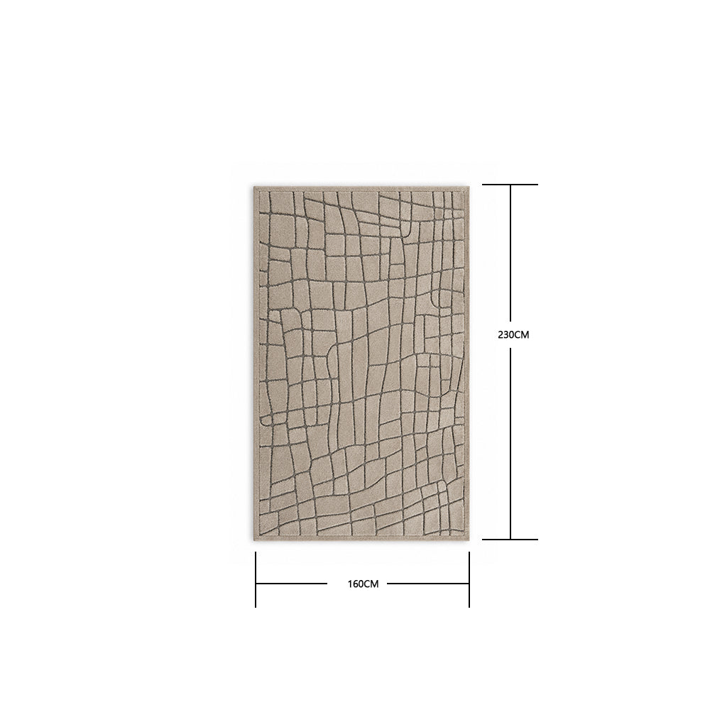 Pre-order 55 Days Delivery 230X160 Cm Sienna Cobblestone Hand Tufted Acrylic Carpet NR-006-2316
