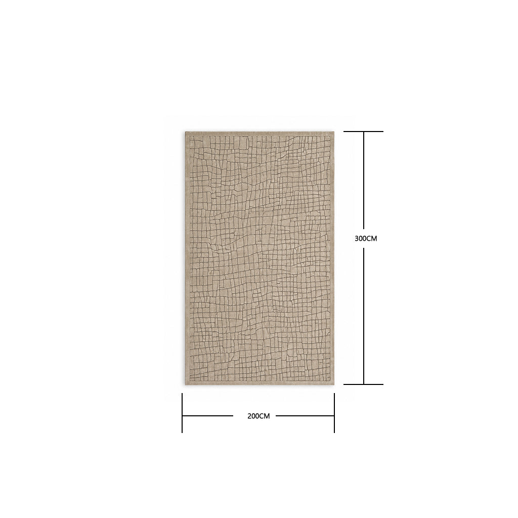 Pre-order 55 Days Delivery 300X200 Cm Sienna Cobblestone Hand Tufted Acrylic Carpet NR-006-3020