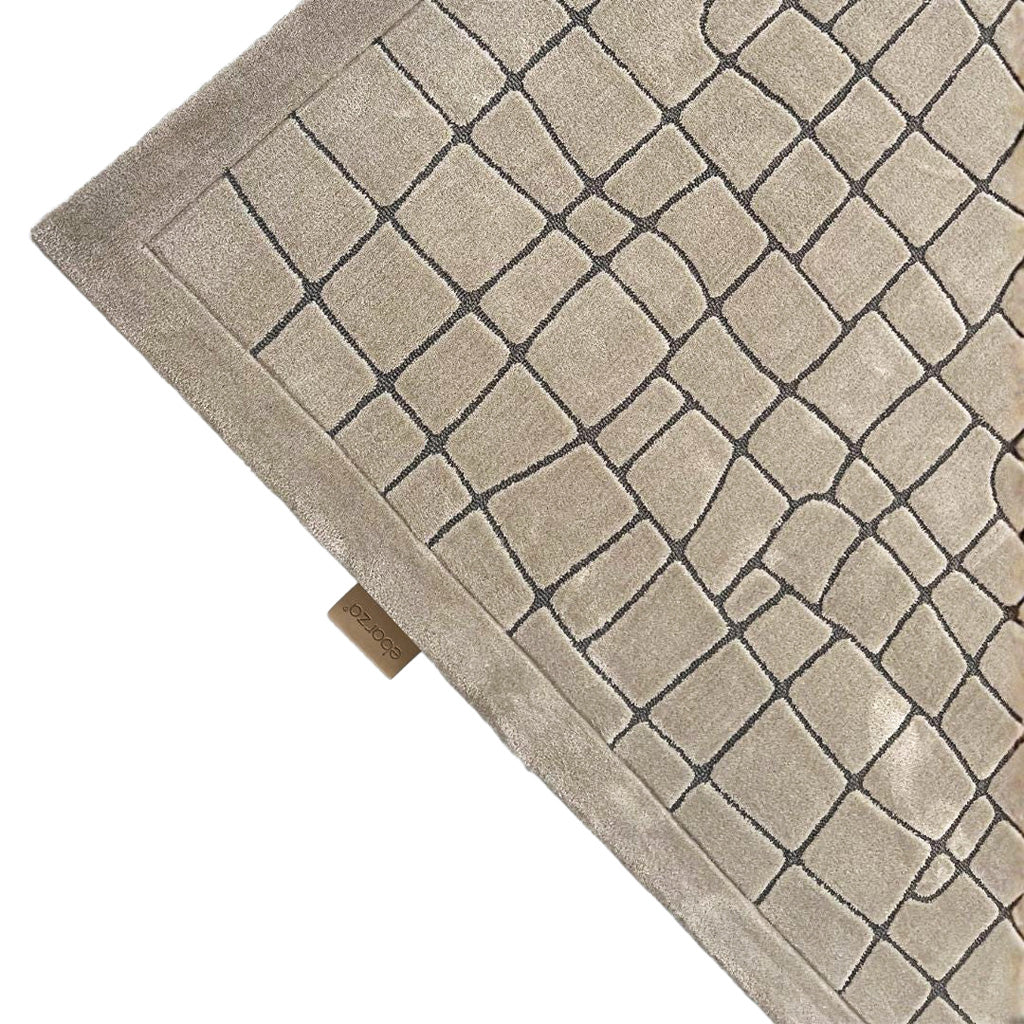 Pre-order 55 Days Delivery 450X300 Cm Sienna Cobblestone Hand Tufted Acrylic Carpet NR-006-4530