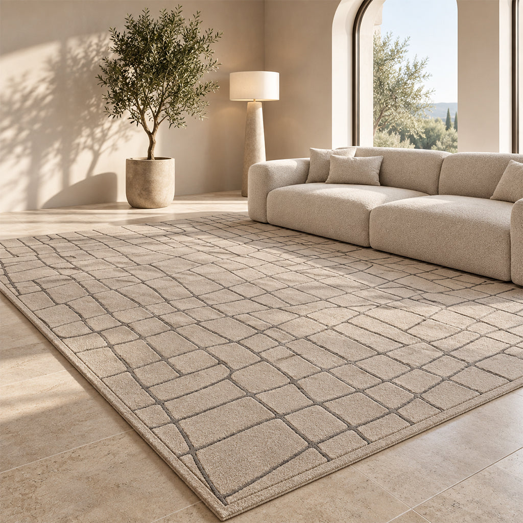 Pre-order 55 Days Delivery 600X400 Cm Sienna Cobblestone Hand Tufted Acrylic Carpet  NR-006-6040
