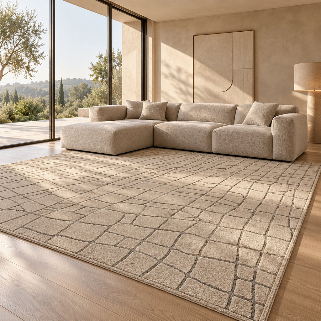 Pre-order 55 Days Delivery 600X400 Cm Sienna Cobblestone Hand Tufted Acrylic Carpet  NR-006-6040