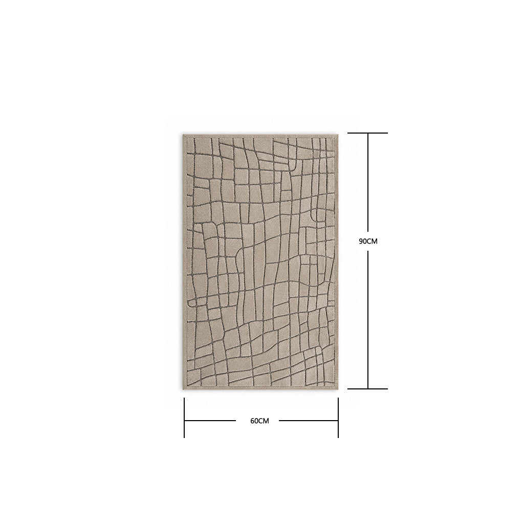 Pre-order 55 Days Delivery 90X60 Cm Sienna Cobblestone Hand Tufted Acrylic Carpet NR-006-9060