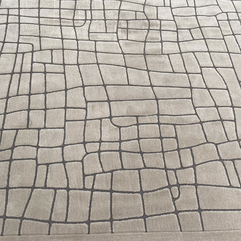 Pre-order 55 Days Delivery 90X60 Cm Sienna Cobblestone Hand Tufted Acrylic Carpet NR-006-9060