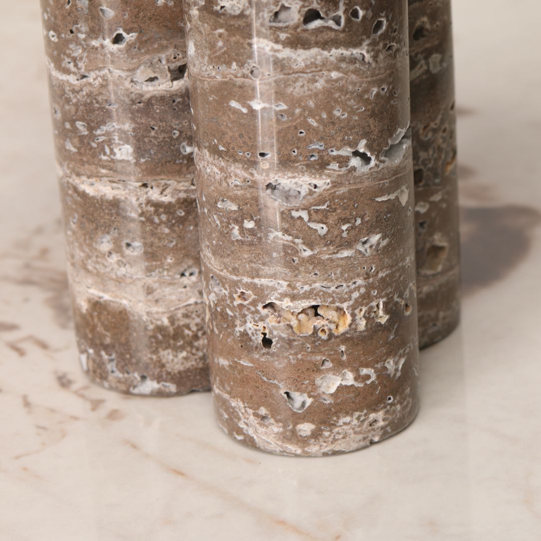 Pre-order 15 Days Delivery LIGHT BROWN Standing Marble Tray-L KC5040BL -  Trays - ebarza Furniture UAE | Shop Modern Furniture in Abu Dhabi & Dubai - مفروشات ايبازرا في الامارات | تسوق اثاث عصري وديكورات مميزة في دبي وابوظبي