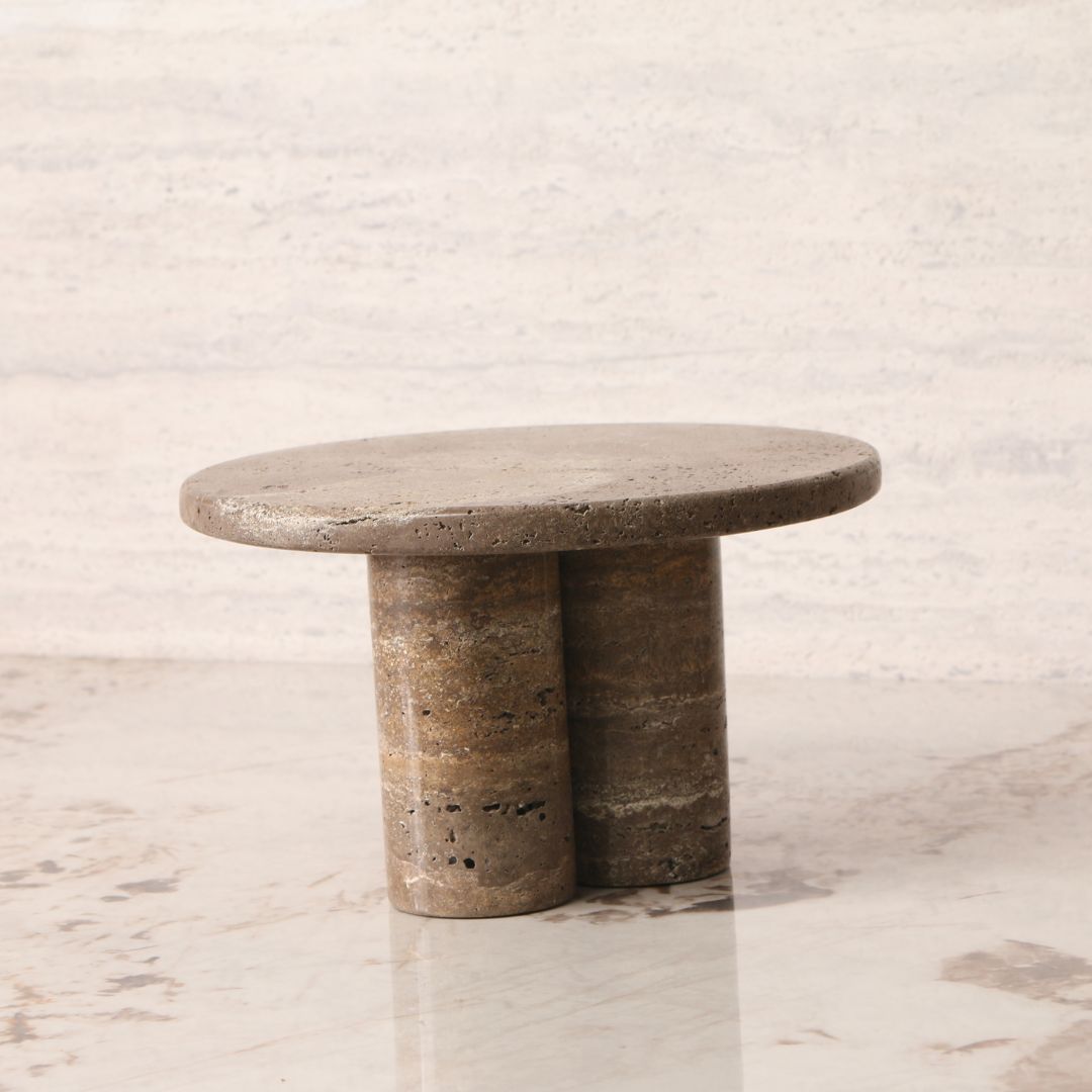 Pre-order 15 Days Delivery LIGHT BROWN Standing Marble Tray-L KC5040BL -  Trays - ebarza Furniture UAE | Shop Modern Furniture in Abu Dhabi & Dubai - مفروشات ايبازرا في الامارات | تسوق اثاث عصري وديكورات مميزة في دبي وابوظبي