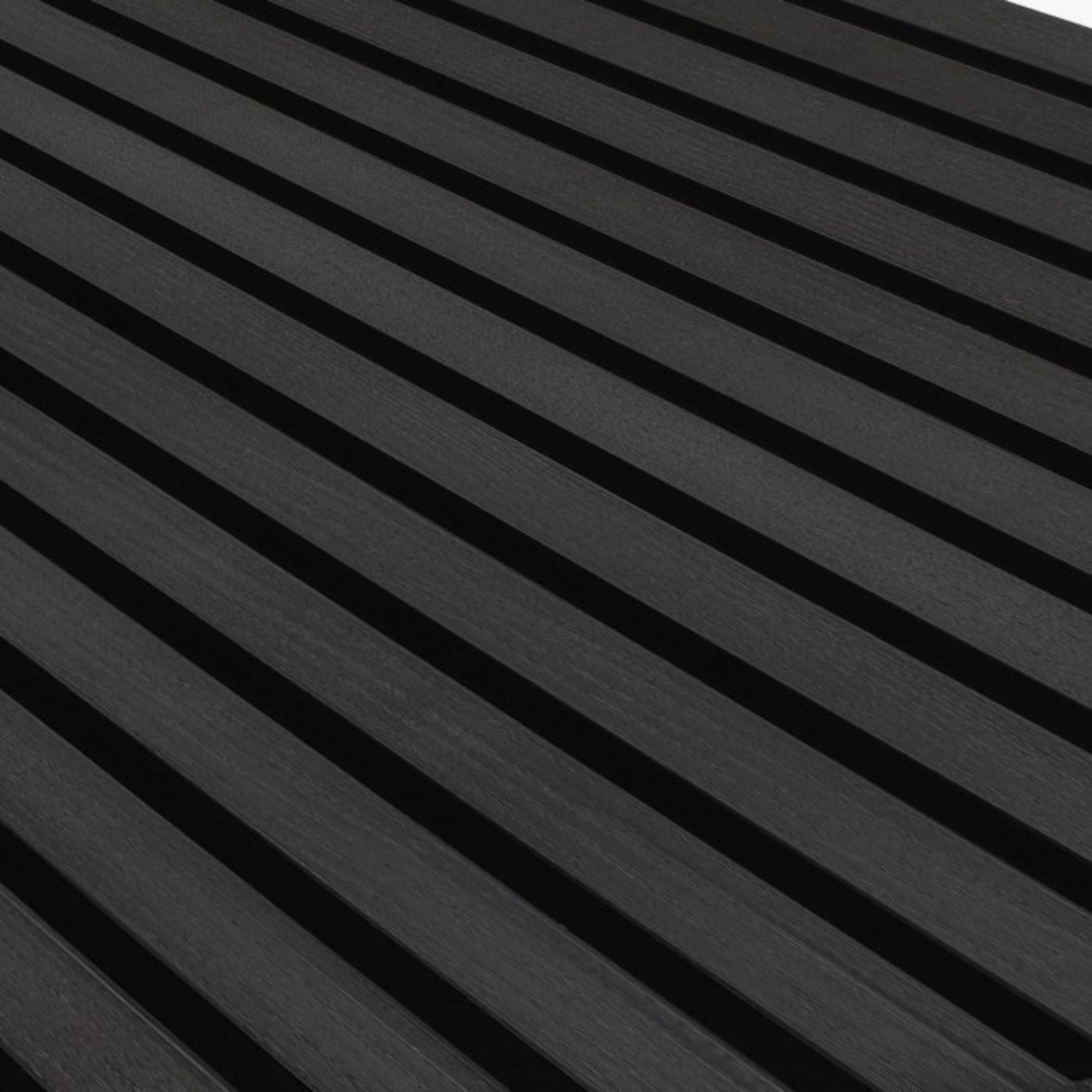 Slat acoustic panel 35-15mm fire retardant - Black -  Wall Panels | لوح صوتي 35-15 ملم مقاوم للحريق- أسود - ebarza Furniture UAE | Shop Modern Furniture in Abu Dhabi & Dubai - مفروشات ايبازرا في الامارات | تسوق اثاث عصري وديكورات مميزة في دبي وابوظبي