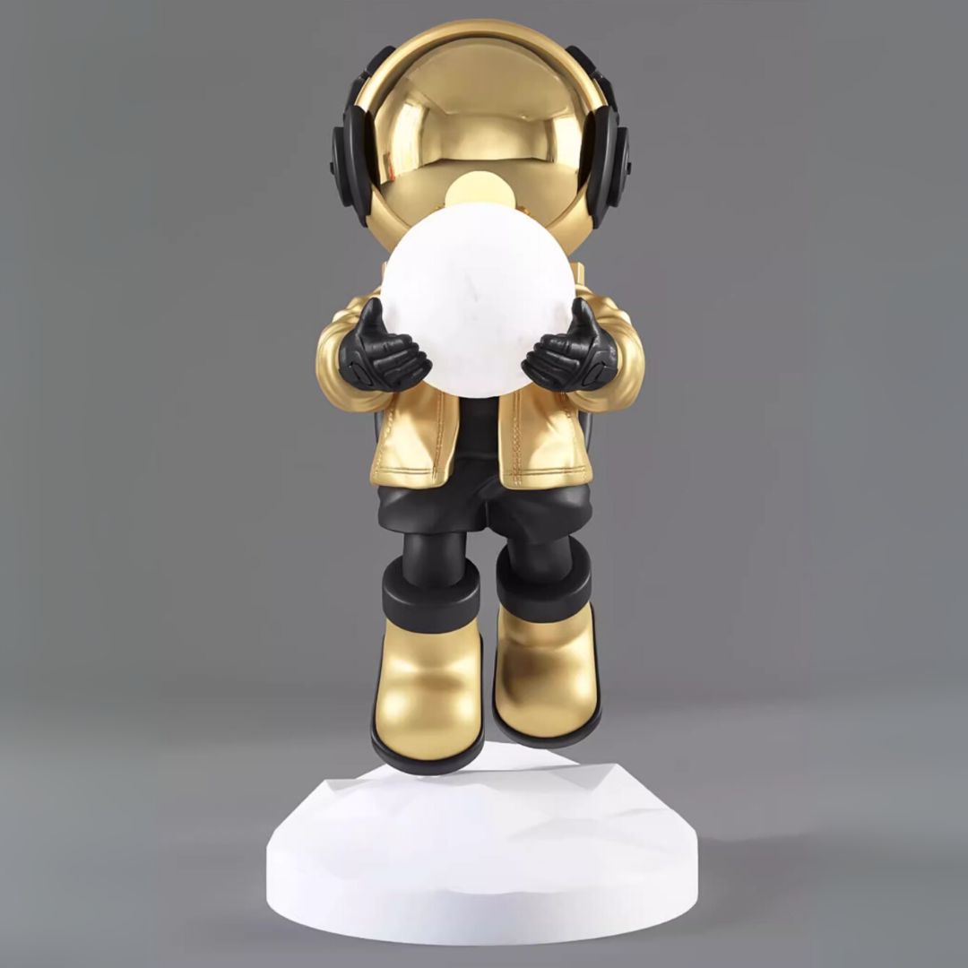 Space Boy Resin Floor Light HTD-YF033 -  Floor Lamps - ebarza Furniture UAE | Shop Modern Furniture in Abu Dhabi & Dubai - مفروشات ايبازرا في الامارات | تسوق اثاث عصري وديكورات مميزة في دبي وابوظبي