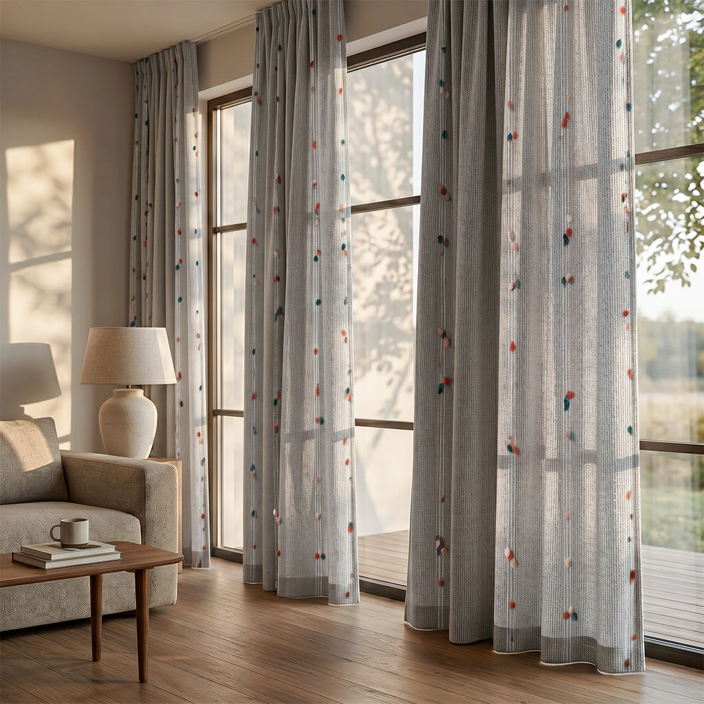 BEACON sprink decoration curtain fabric with colorful sprinkle pattern, ideal for curtains and drapes, model CN685003-27
