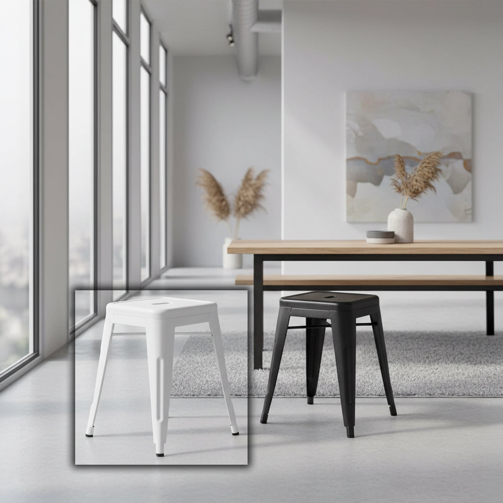 Stool/Chair Mc-009A-W -  Chairs - ebarza Furniture UAE | Shop Modern Furniture in Abu Dhabi & Dubai - مفروشات ايبازرا في الامارات | تسوق اثاث عصري وديكورات مميزة في دبي وابوظبي