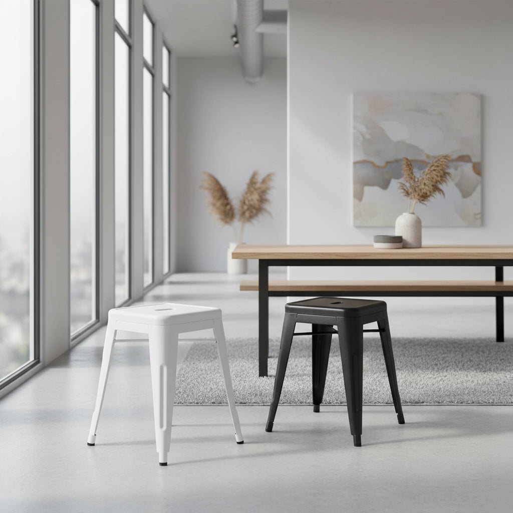 Stool/Chair Mc-009A-W -  Chairs - ebarza Furniture UAE | Shop Modern Furniture in Abu Dhabi & Dubai - مفروشات ايبازرا في الامارات | تسوق اثاث عصري وديكورات مميزة في دبي وابوظبي