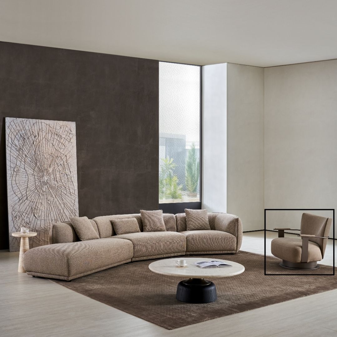 Sway Lounge Chair AMBO-DY80281 -  Armchairs - ebarza Furniture UAE | Shop Modern Furniture in Abu Dhabi & Dubai - مفروشات ايبازرا في الامارات | تسوق اثاث عصري وديكورات مميزة في دبي وابوظبي